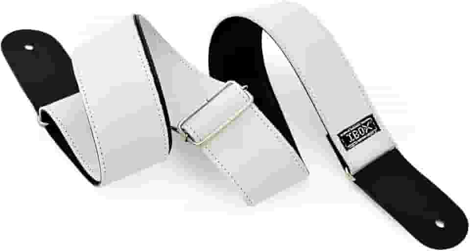 Correias P/INSTR.CORDAS C/PONTEIRAS COURO DUPLO- LINHA SUPREME (Branco)