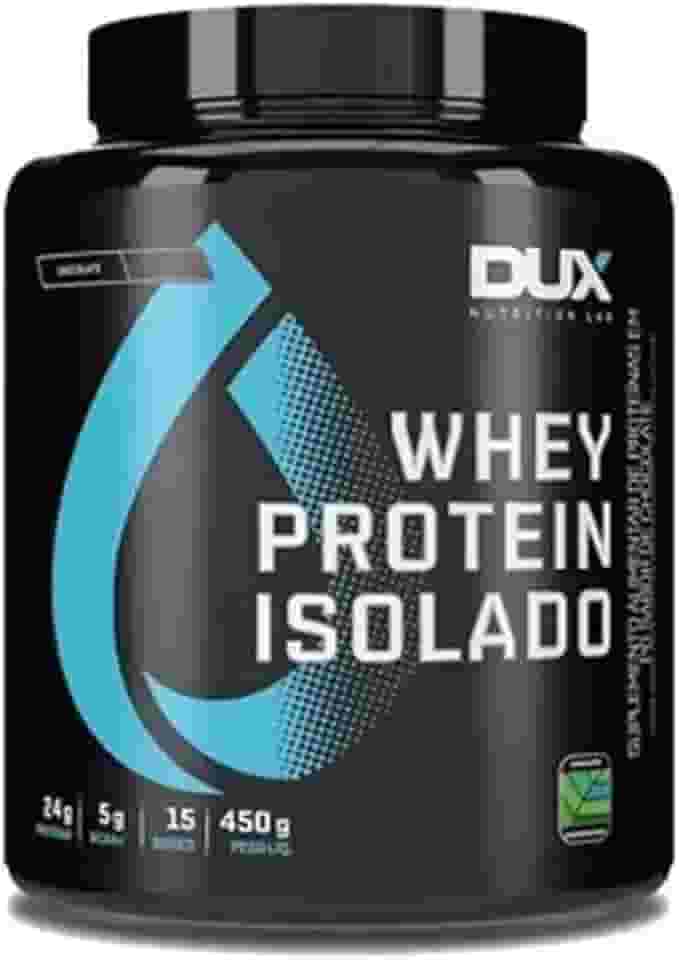 Whey Protein Isolado Chocolate Pote 450g – Contribui para os Resultados e Auxilia a Recuperação Muscular – Dux Human Health