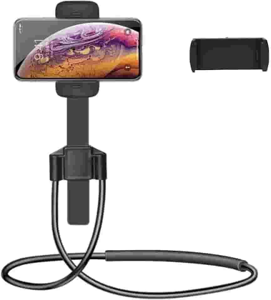 Suporte Para Celular de Pescoço Mãos Livres Articulado Flexível 360 Mesa Cama