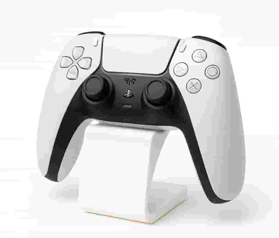 Suporte Universal para Controle de Jogos, Base de Mesa Decorativa em Plástico, Gamer, Ps5, Ps4, Xbox, Pc, Notebook, Nintendo Switch, Joystick, Manete, Videogame, Console (Branco)