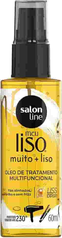Salon Line, Óleo de Tratamento Multifuncional, Meu Liso, Muito + Liso, Vegano - Para Cabelos Lisos, 60ml