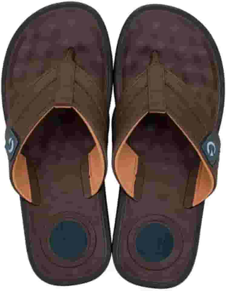 CHINELO DE DEDO MASCULINO CARTAGO 11859 ALABAMA Cor:Marron/Bege/Cinza;Tamanho:42