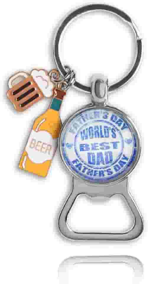 Presente de aniversário para pai pai pai de filha filho melhor pai do mundo abridor de garrafa chaveiro para pai pai presentes de Natal para pai chaveiro engraçado para pai pai pai chaveiro engraçado