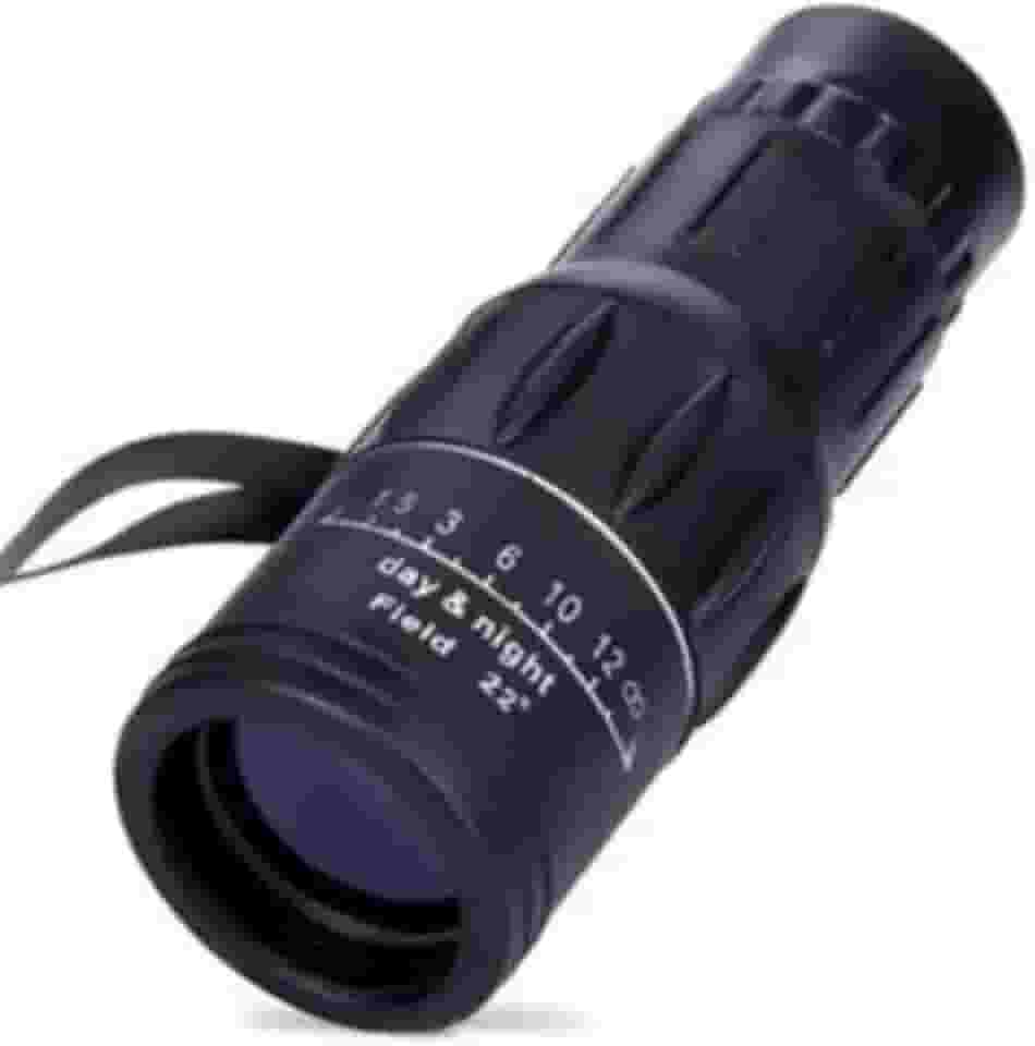 Monóculo Tático 16x52 com Alcance de Até 8km | Luneta Portátil de Alta Nitidez | Visão Ampliada para Camping, Trilhas, Caça e Observação