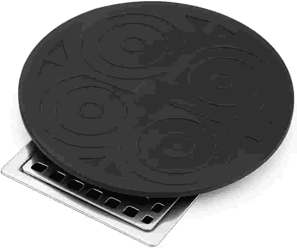 Protetor de Ralo Redondo Multiuso 17cm em PVC Preto Tampa Vedante para Ralos de Banheiro, Cozinha e Lavanderia Evita Mau Cheiro Baratas e Entupimentos