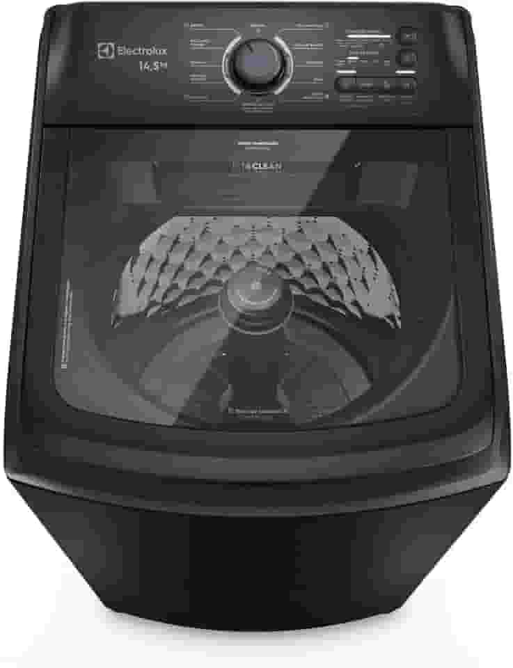 Electrolux Máquina de Lavar Electrolux 14,5kg Preta Efficient Cesto Inox, Jet&Clean e Filtro Fiapos (LEP15) 127V