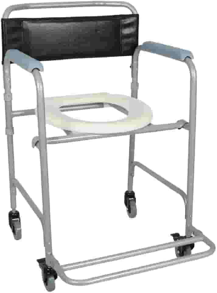 Cadeira de banho higienica Idoso dobrável aço 100 Kg D30
