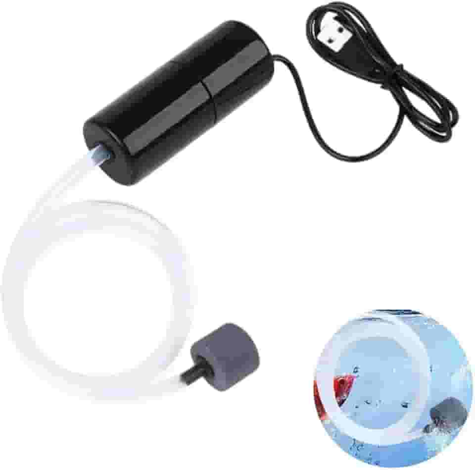 Bomba De Oxigênio Potente Portátil Usb Para Aquário Peixes Camarão