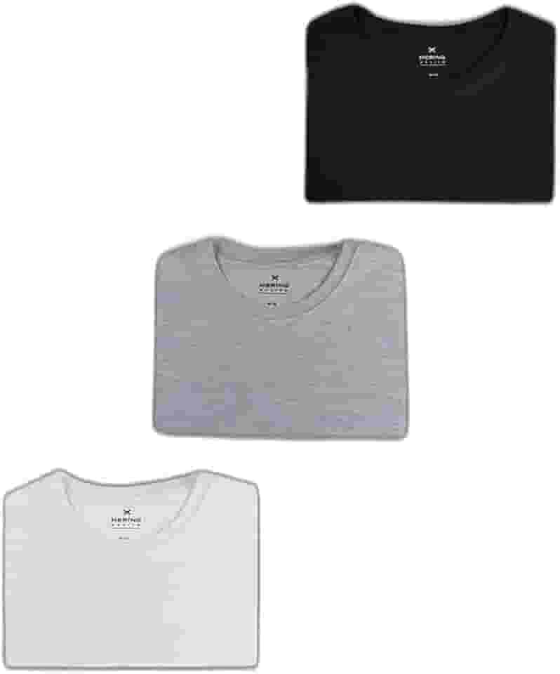 Kit Com 3 Camisetas Masculinas Básicas Hering