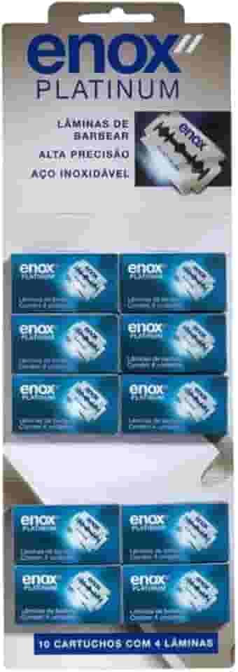 40UN Lâmina De Barbear Fio Duplo Platinum Enox (40)