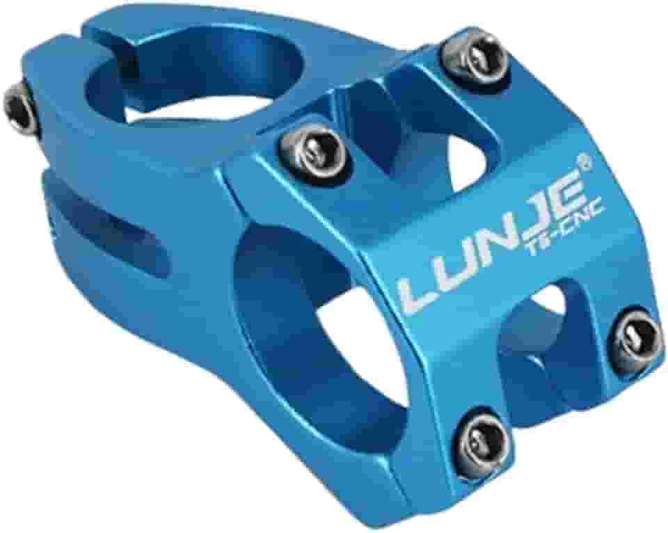 Guidão de bicicleta azul premium - alumínio leve, design de queda curta de 31,8 × 45 mm para maior conforto e controle