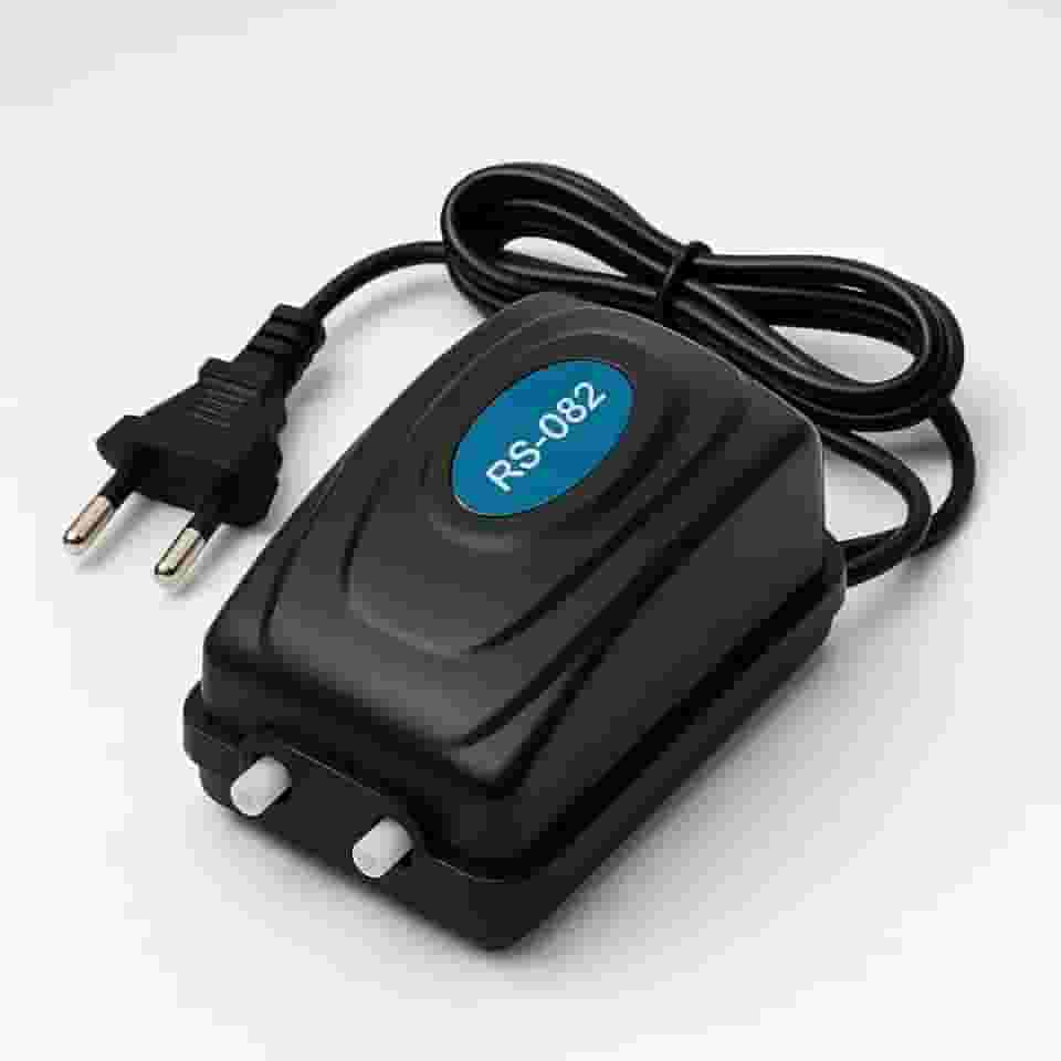 Bomba De Ar Compressor Aquário RS082 5W 3,5L/min Silenciosa