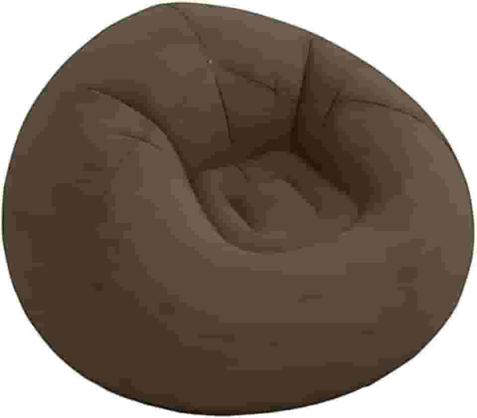 Sofá Poltrona Puff Portátil Inflável Casa Evento Praia Viagem Acampamento Ambiente Internos Externo (MARROM)