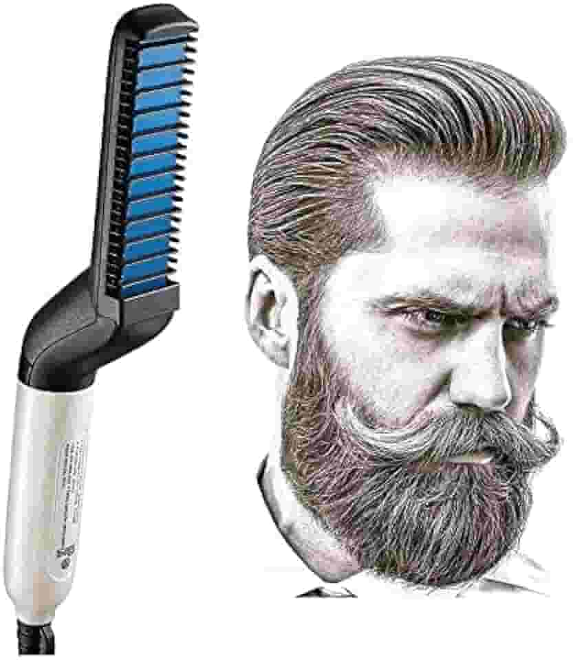 Pente Elétrico Chapinha Prancha Modela Alisa Barba E Cabelo