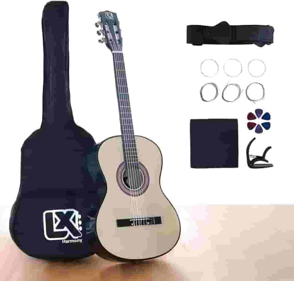 Violão Clássico Acústico 38” para Iniciantes - Kit Completo