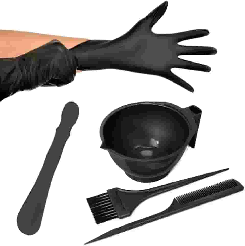 Kit Tintura Para Cabelos Com Espátula e Par de luvas