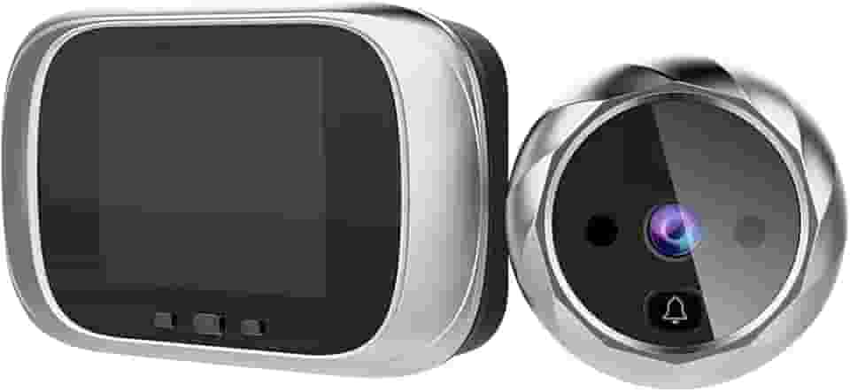 Visor digital de porta olho mágico, câmera, campainha, tela LCD de 2,8 polegadas, visão noturna, fotografia, monitoramento digital de porta para segurança doméstica