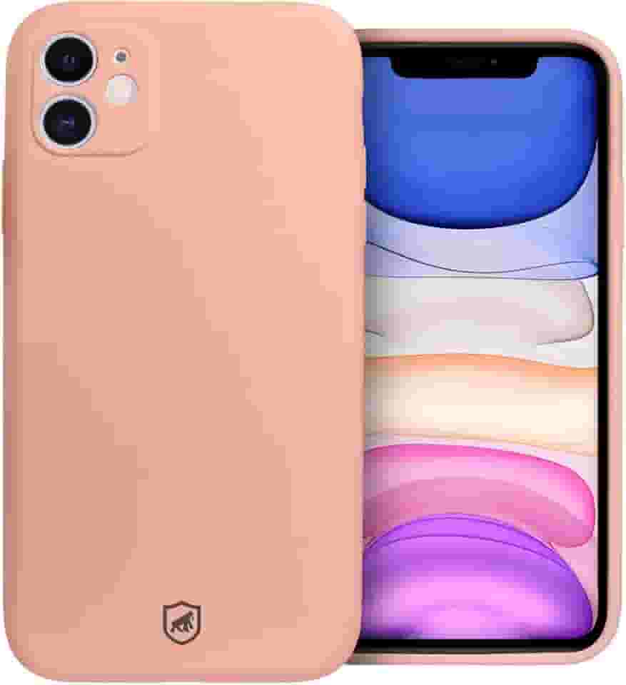 Gshield Capa Case Capinha Silicon Premium Antiderrapante com Interior em Microfibra, Proteção Contra Impressões Digitais, Arranhões, Quedas e Impactos (Rosa, iPhone 11)