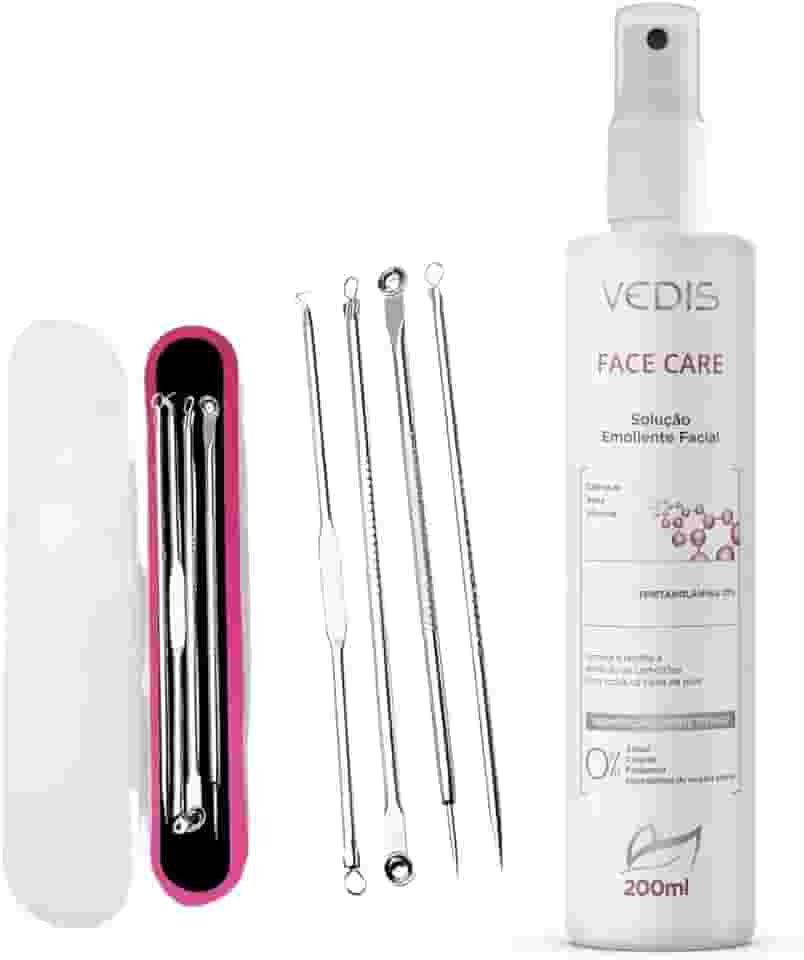 Solução Emoliente Facial Face Care 200ml + Extrator de Cravos Cureta