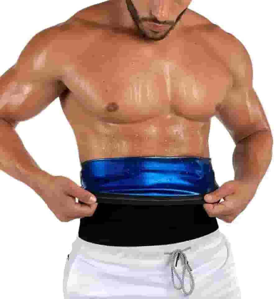 Cinto modelador de cintura para homens com gordura da barriga para sauna emagrecedora, cinto de treino