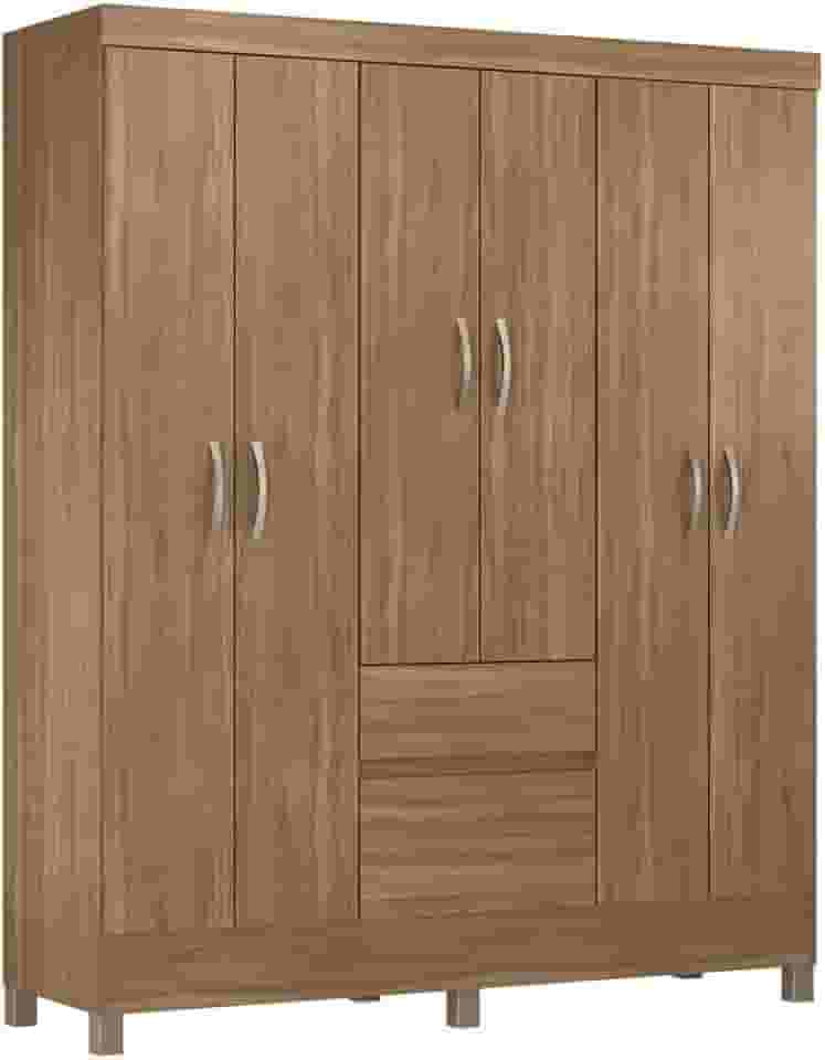 Guarda Roupa Casal Flash II 6 Portas 2 Gavetas Demóbile