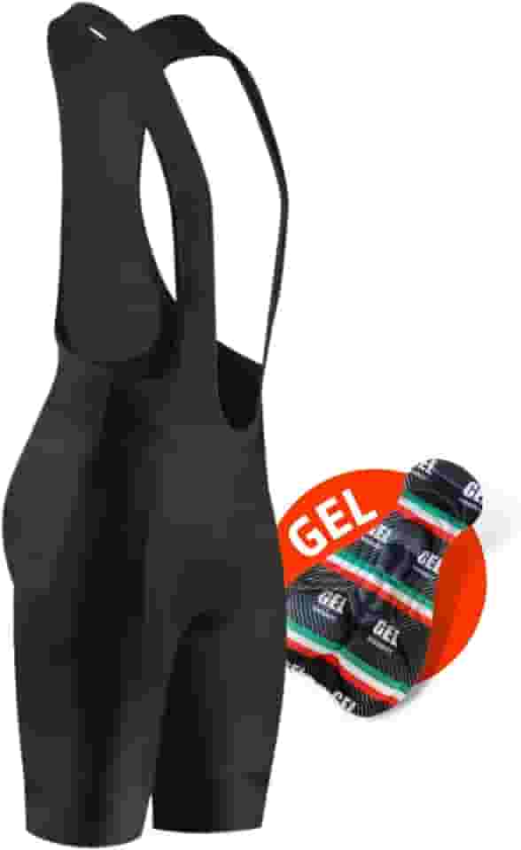 Bretelle Ciclismo Masculino Preto Forro Em Gel Mtb Confortável