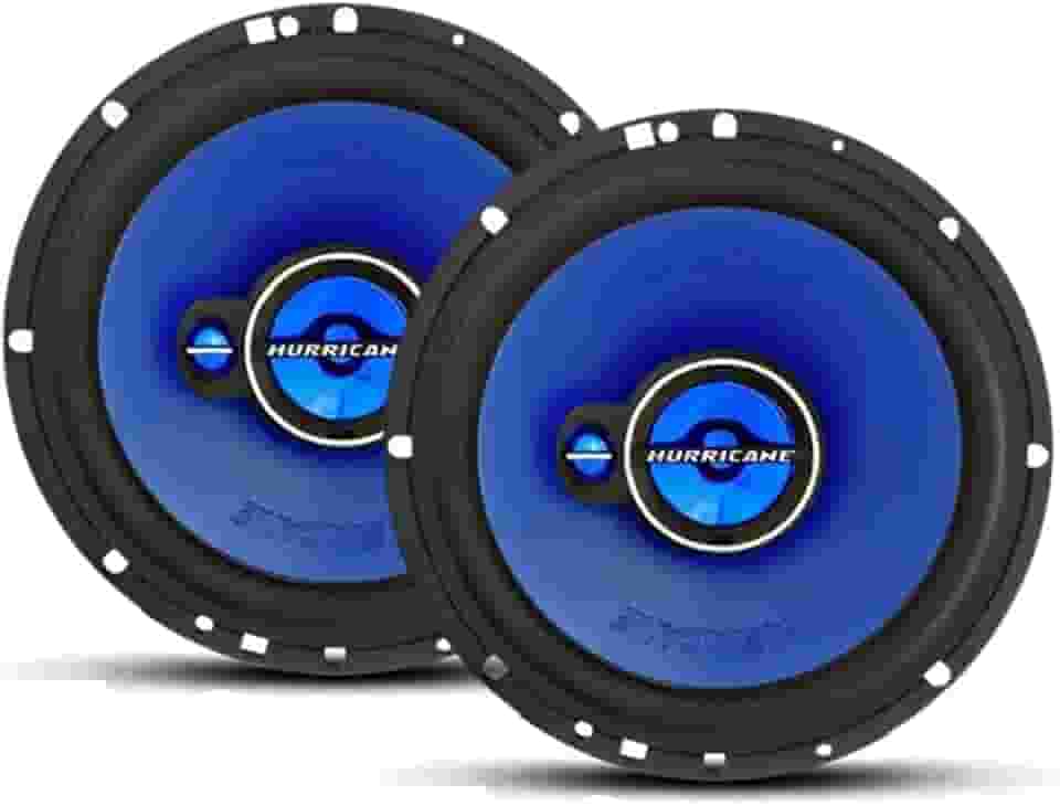 Par de Alto Falantes Triaxial Universal 6" 100W RMS Hurricane TRIAK6, Azul
