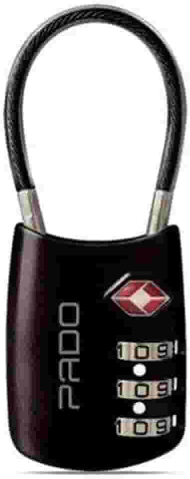 Cadeado Segredo Executive 3 segredos Haste Flexivel Preta - 01 Unidade, Pado, 52018284, Multicor