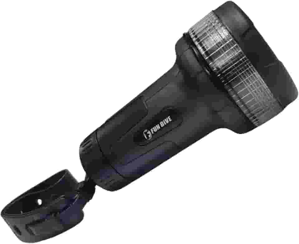 Lanterna À Prova D'água Thor Led Fun Dive Mergulho Pesca Sub (Preto)