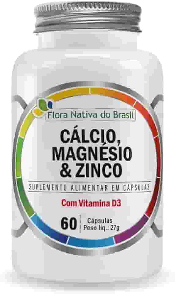 Cmz (Cálcio, Magnésio, Zinco e D3) 500mg 60 Cápsulas Flora Nativa
