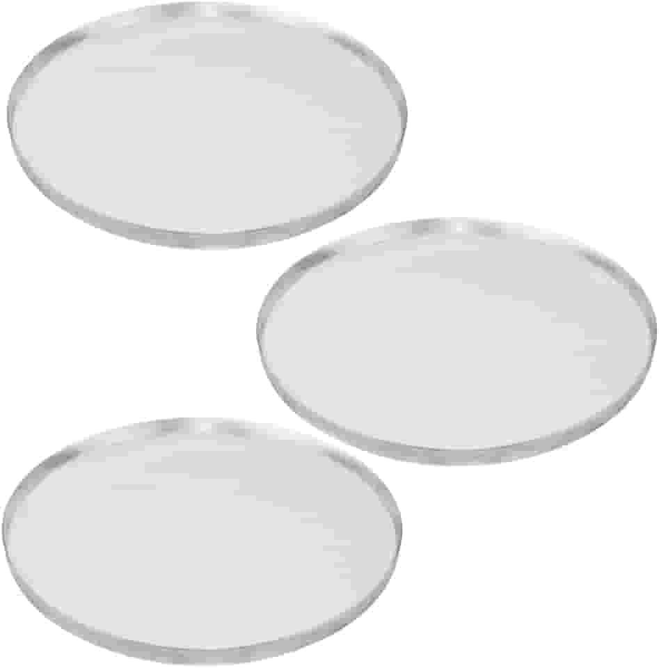 KIT COM 3 FORMAS ASSADEIRA DE PIZZA 35CM ALUMÍNIO