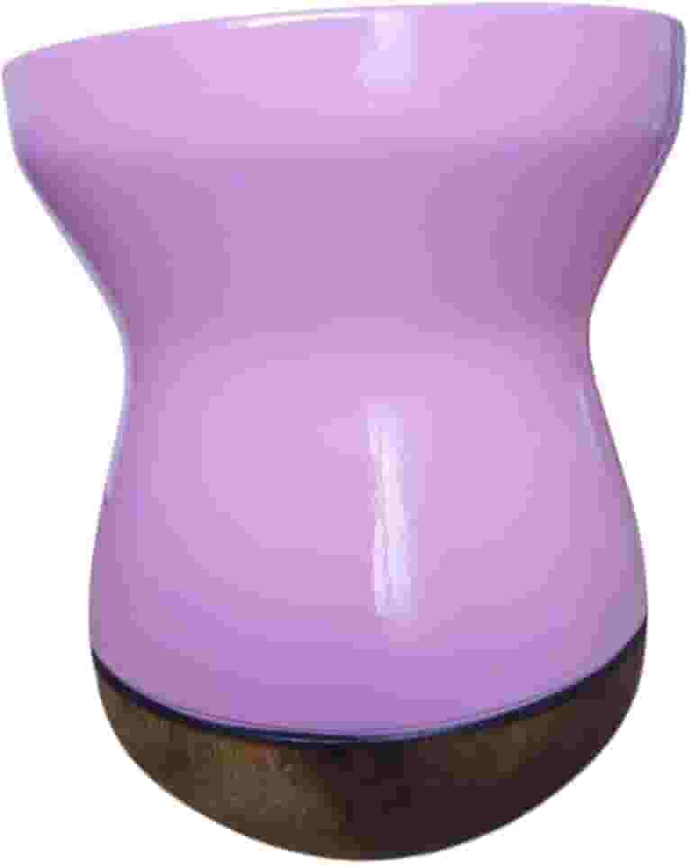 Cuia de Madeira Artesanal para Chimarrão, Rosa e Imbuia, Base em Madeira, 10x13cm, Acabamento Brilhante, Design Tradicional Gaúcho