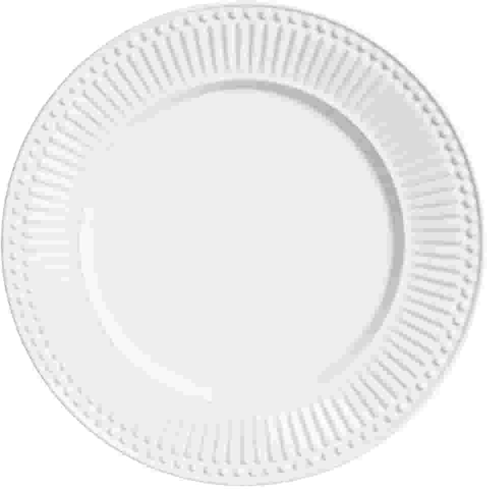 Porto Brasil Conjunto com 6 Pratos Raso Roma Branco