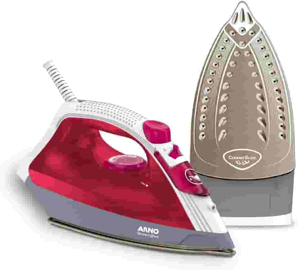 Ferro a Vapor Arno Steamgliss com Base Cerâmica, 1200W, Rosa, FSGC 110V