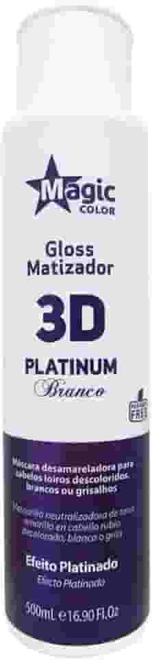 Magic Color Pro Matizador 3D Platinum Branco 500Ml (Efeito Platinado)