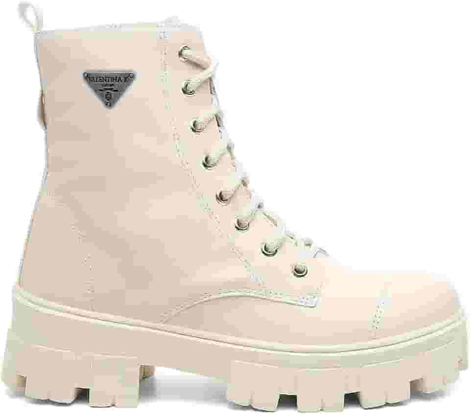 Bota Feminina Coturno Com Zíper Lateral Blogueira Solado Tratorado Leve e Macio