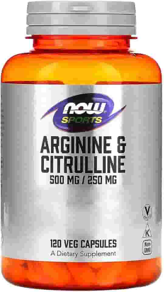 Arginina 500mg e Citrulina 250mg Now Foods 120Cáps Importado