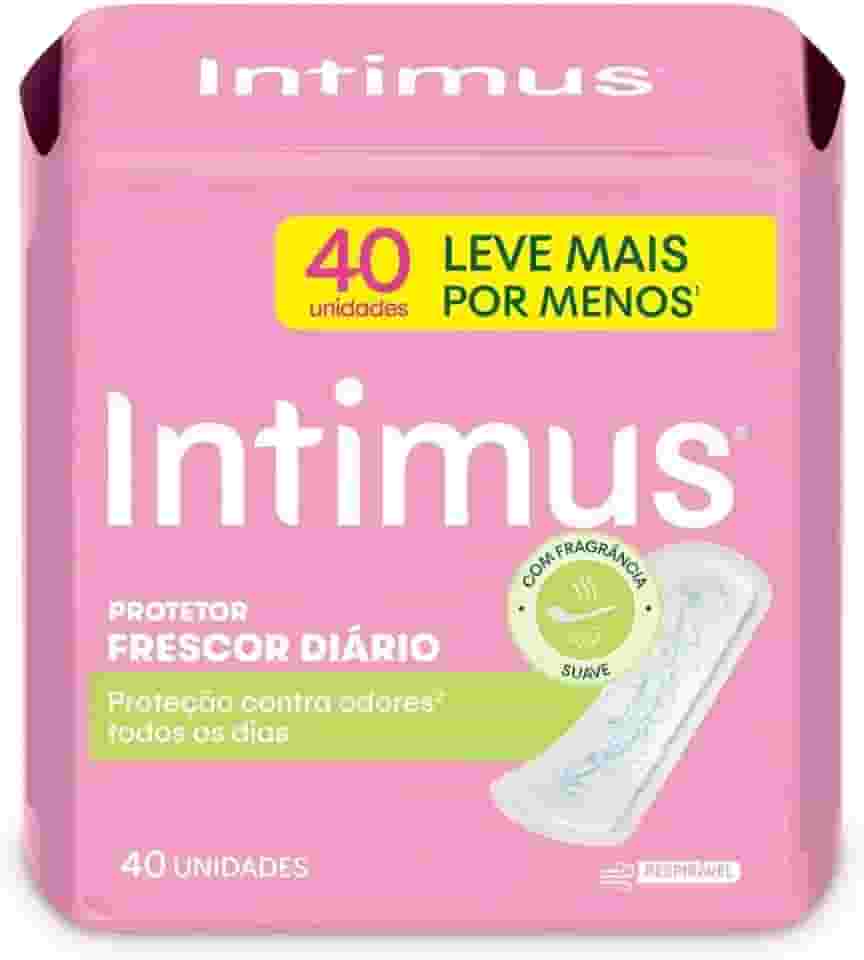 Intimus Days 202304 - Protetor Diário com Perfume, 40 unidades - Leve 40 Pague 30, Branco
