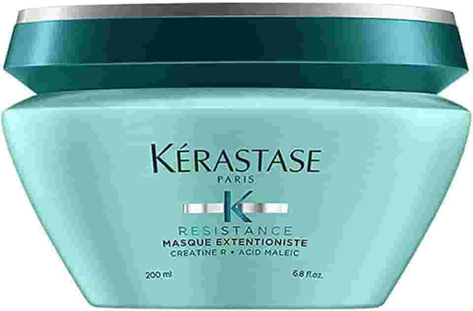 Kérastase Máscara Resistance Masque Extentioniste, Cabelos danificados ou quebradiços, Reconstrução, Creatine R®, Ácido Maleico, 200 ml