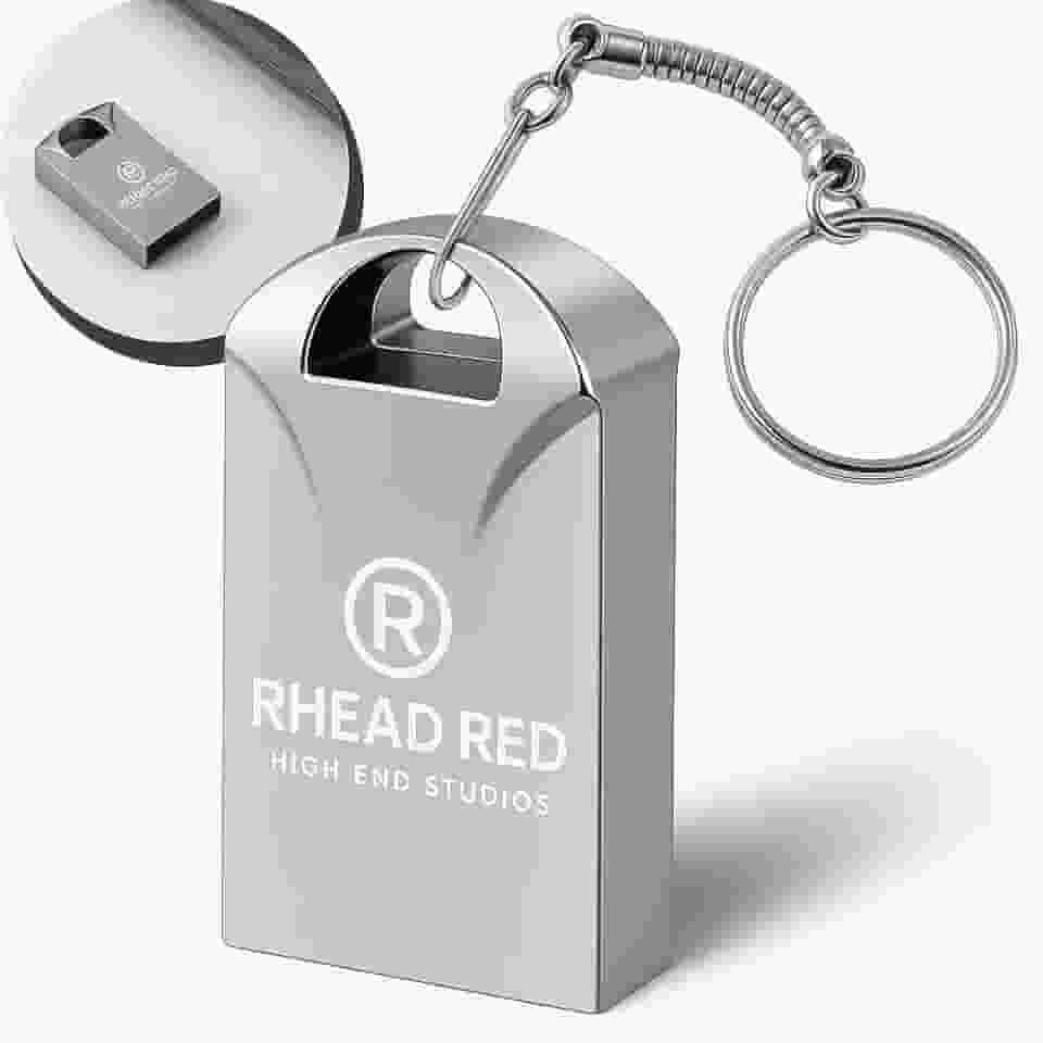 Mini Pen Drive Mini Chaveiro de Metal Rápido Ideal Para Armazenar Arquivos Fotos Musicas e Videos Metálico 128gb Resistente Ultra Rápido Cor Linha Premium (128, GB)