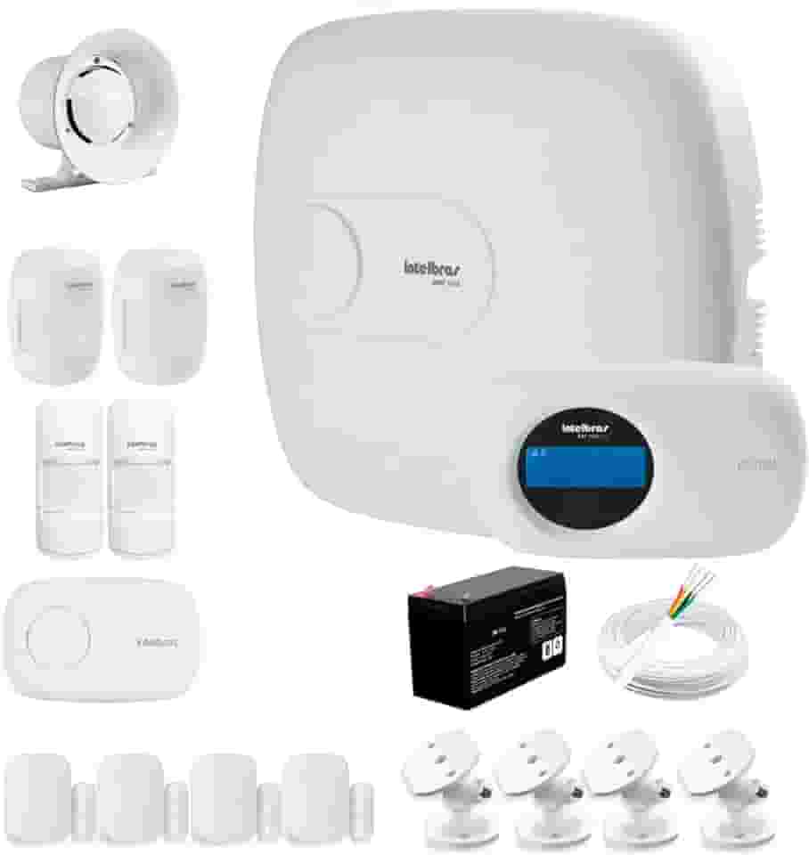 Kit Alarme Intelbras Internet 8 sensores, 2018 E, Completo