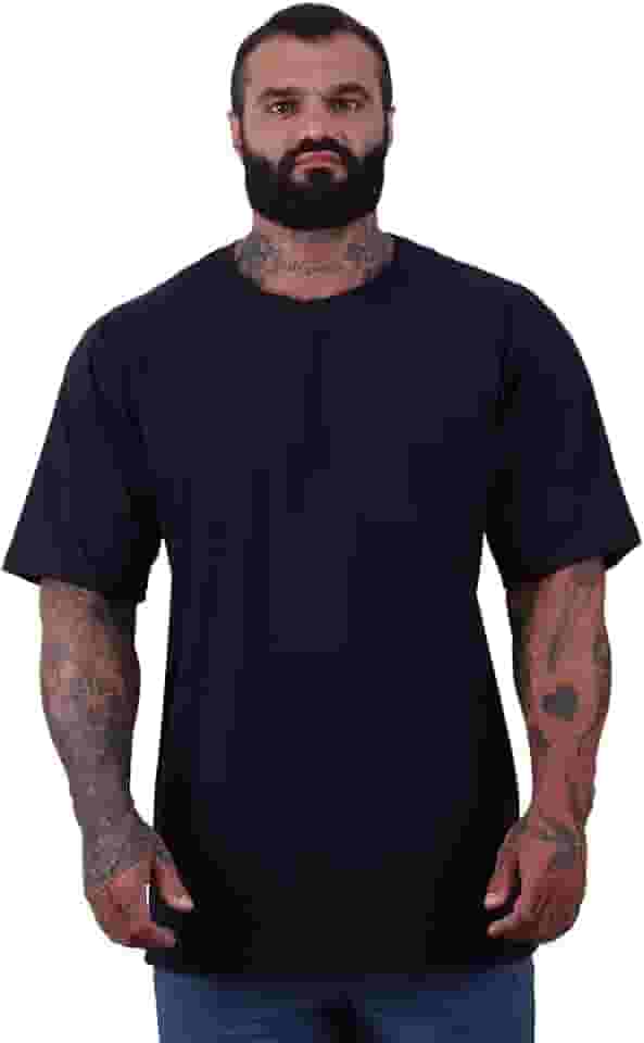 Camiseta Oversized Masculina MXD Conceito Maior Gramatura Cores Lisas