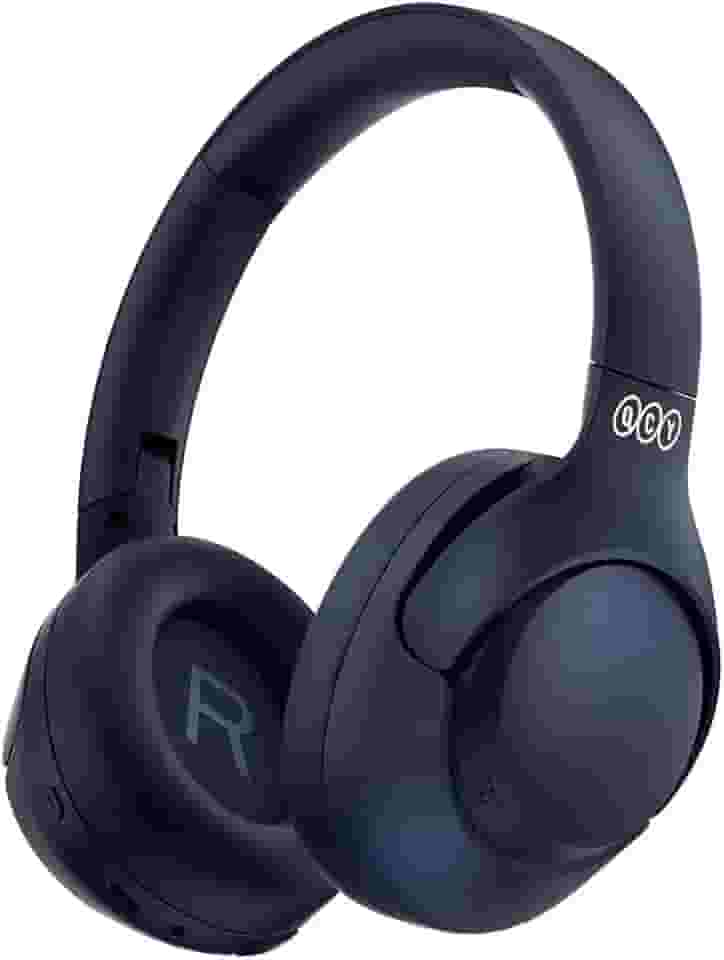 Fone de Ouvido Bluetooth QCY H3 ANC, Cancelamento de Ruído Ativo Headphone Bluetooth 5.4 Headset com Microfone, Certificação Hi-Res Audio, Conexão Multipontos, 60 horas reprodução (Azul)