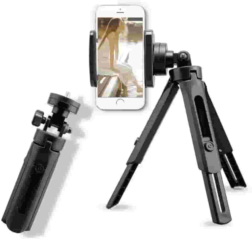 Mini Tripé de Mesa TriPod Portátil Flexivel Suporte Para Celular Universal Smartphone Articulado 360 Vídeos e Fotos