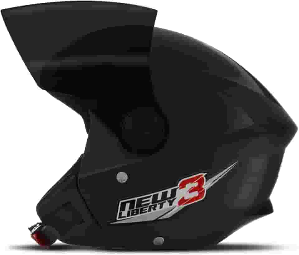 CAPACETE ABERTO PRO TORK NEW LIBERTY 3 SOLID PRETO TAM. 58 VIS. FUMÊ