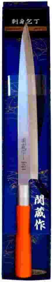 FACA JAPONESA PARA SUSHI E SASHIMI INOXIDÁVEL YANAGUIBA SEKIZO - LÂMINA 24 CM