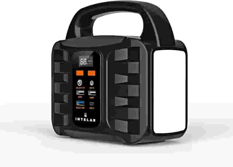 Gerador de Energia Solar Portatil, Bateria 100Wh, Pico de 150W,Estação de Energia para Camping, Falta de Energia (220, Volts)