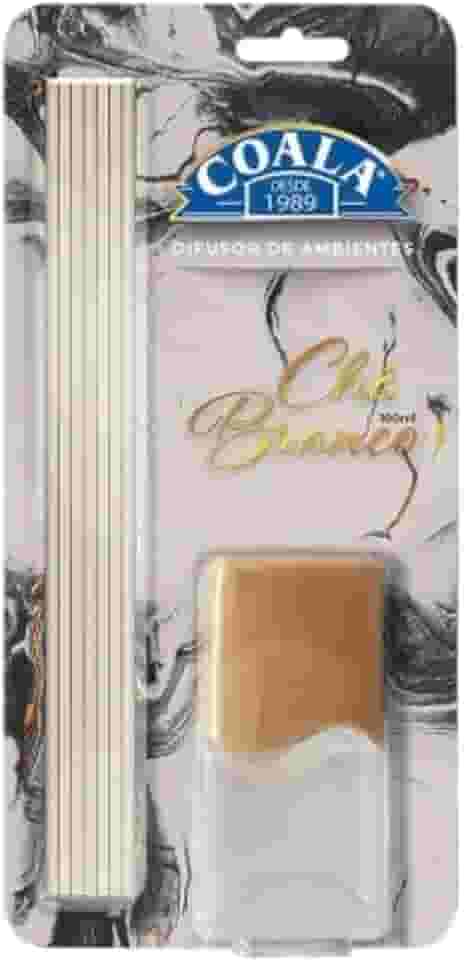 Difusor de Aromas Chá Branco Coala 100ml Com Varetas Ambiente Sala Quarto Banheiro Escritório Perfumador Decorativo Essência Floral Cítrico Duradouro