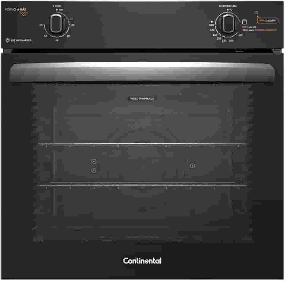 Forno de Embutir a Gás Continental 80L com TOPLimpaFácil (OC8GM) 220V