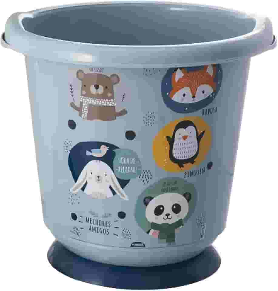 Banheira Ofurô Decorada Azul Plasútil